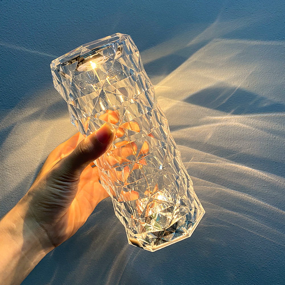 AuraGlow Crystal Touch Lamp