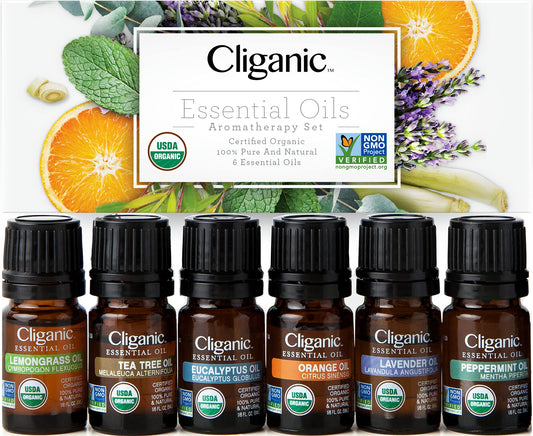 Organic Essential Oils Gift Set (6 Pack)