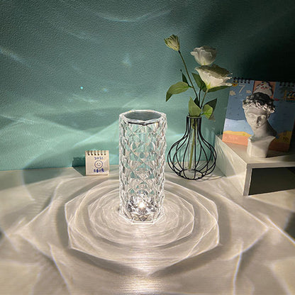 AuraGlow Crystal Touch Lamp