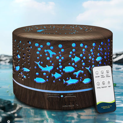 AromaGlow™ 600ML Ultrasonic Essential Oil Diffuser