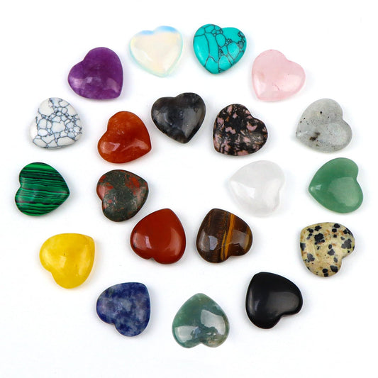 Crystal Heart Healing Stones (20mm)